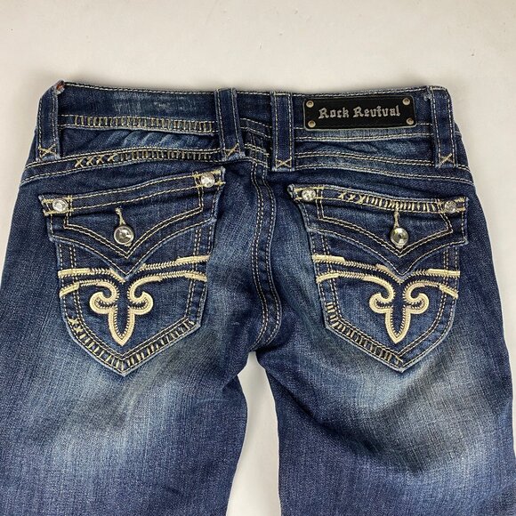 Rock Revival Women's Jeans Size 27 Gwen Boot - Hemmed - Picture 7 of 16